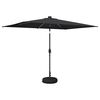 vidaXL Parasol da giardino con luci LED e base 200 x 300 cm Poliestere