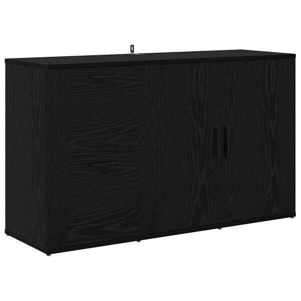 vidaXL con cassetto Rovere nero 100 x 33 x 59.5 cm Legno multistrato
