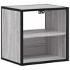 vidaXL Comodini a Muro 2 pz Grigio Sonoma 40x31x39,5 cm