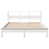 vidaXL Letto Libreria senza Materasso Bianco 120x200 cm Legno di Pino