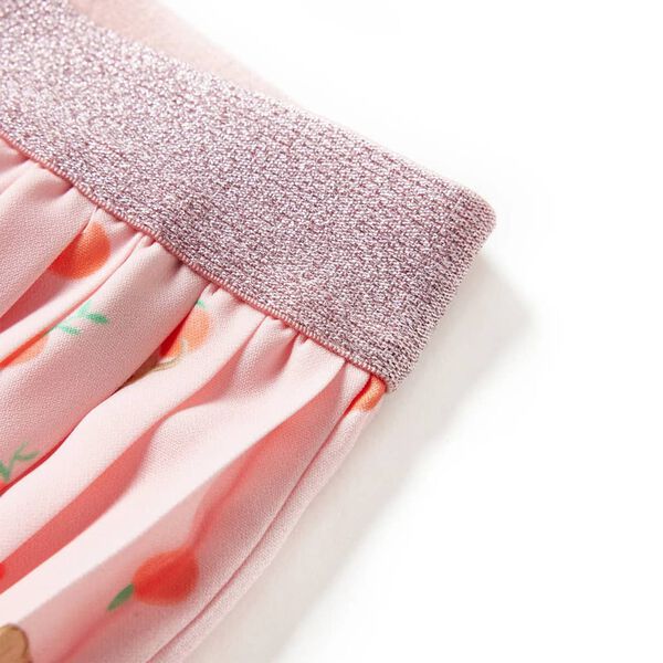 Gonna Plissettata da Bambina Arancione Chiaro 140