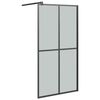 vidaXL Cabina Doccia 100x195 cm Vetro Temperato Scuro