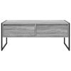 vidaXL Tavolino da salotto con cassetto Grigio Sonoma 100 x 46 x 40 cm