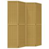 vidaXL Divisorio Ambienti 4 Pannelli Marrone Legno Massello Paulownia