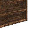 vidaXL Armadietto Vetrina Rovere Fumo 100x8,5x58 cm Legno Multistrato