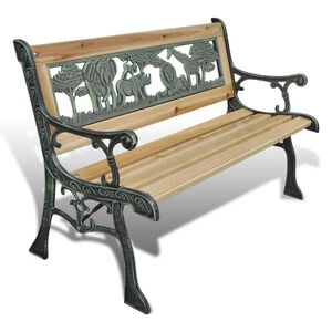 vidaXL Panchina da Giardino per Bambini 84 cm in Legno