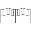 vidaXL Testiera in Metallo Nero 200 cm