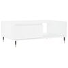 vidaXL Tavolino da Salotto Bianco 90x60x35 cm in Legno Multistrato