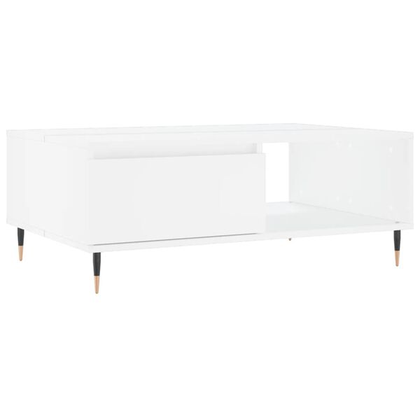 vidaXL Tavolino da Salotto Bianco 90x60x35 cm in Legno Multistrato
