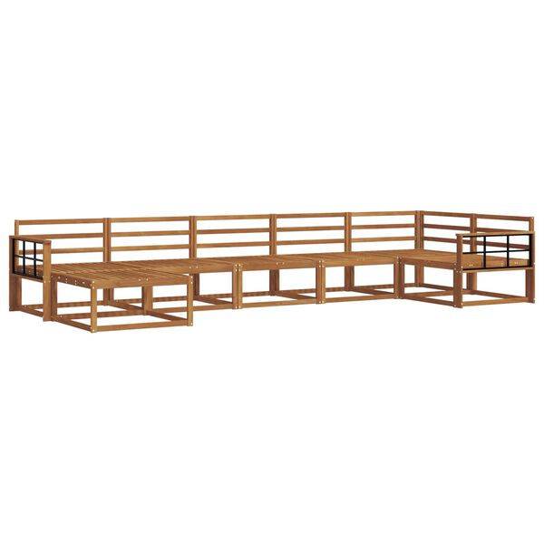 vidaXL Set di divani da esterno 7 pcs Naturale