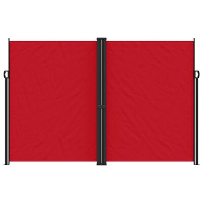 vidaXL Tenda da Sole Laterale Retrattile Rossa 220x1000 cm