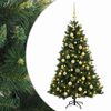 vidaXL Albero di Natale artificiale con palline 120 cm 150 LED