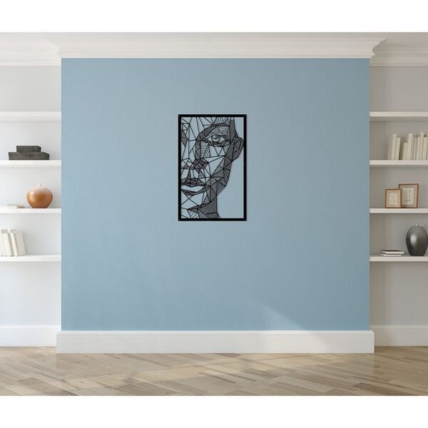 Homemania Decorazione da Parete Silhouette 65x100 cm Metallo Nero