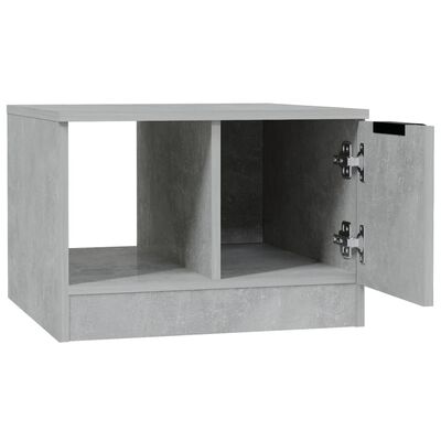 vidaXL Tavolino da Salotto Grigio Cemento 50x50x36cm Legno Multistrato