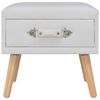 vidaXL Comodino Bianco 40x35x40 cm in Similpelle