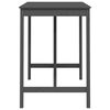 vidaXL Tavolo da Bar Grigio 140x80x110 cm in Legno Massello di Pino