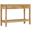 vidaXL Tavolo Consolle con 2 Cassetti 110x35x75cm Legno Massello Mango
