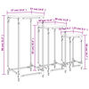vidaXL Tavolini Impilabili 3 pz Rovere Marrone in Legno Multistrato