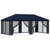 vidaXL Gazebo da giardino con pareti laterali 6 x 3 m Blu