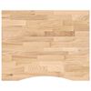 vidaXL Piano Scrivania 100x80x2,5 cm Rovere Massello Non Trattato