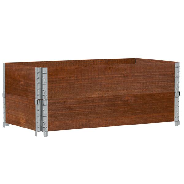 vidaXL Fioriera da Giardino Marrone 100x50 cm Legno Massello di Pino