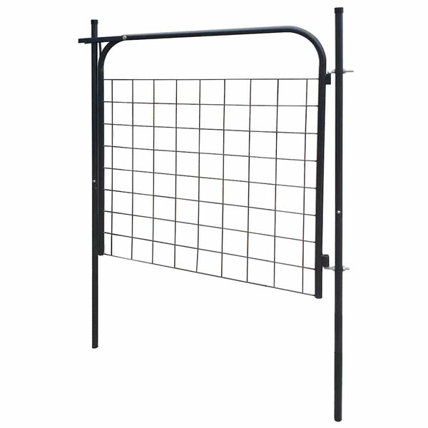 vidaXL Cancello per Recinzione da Giardino 100x100 cm Antracite