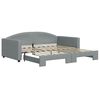 vidaXL Divano Letto con Letto Estraibile Grigio Chiaro 100x190 Tessuto