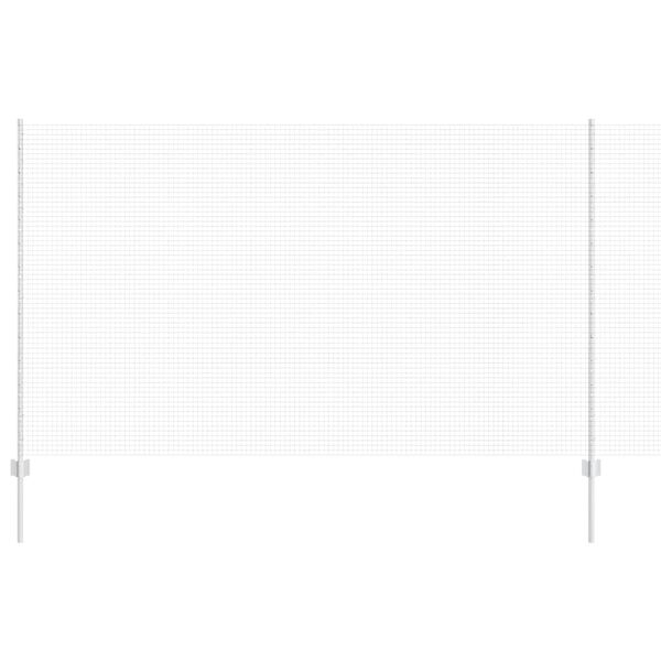 vidaXL Recinzione con Posto Grigio 1,4 x 25 m Acciaio e PVC