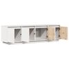 vidaXL Mobile Porta TV Bianco 156x37x45 cm in Legno Massello di Pino