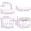 vidaXL Set di divani da esterno con cuscino 8 pcs Naturale e Beige
