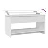 vidaXL Tavolino da Salotto Bianco 102x50x52,5 cm in Legno Multistrato