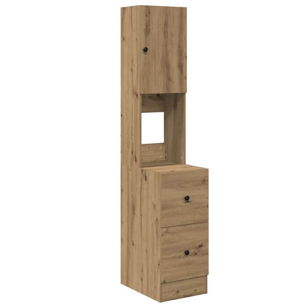 vidaXL Credenza da cucina Rovere artigianale 32 x 50 x 180 cm