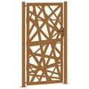 vidaXL Cancello da giardino 100x175 cm in acciaio corten design leggero