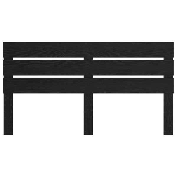 vidaXL Testiera Rovere Nero 200 cm Legno multistrato