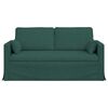 vidaXL Divano Verde Scuro 158 x 78 x 80 cm Tessuto