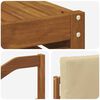 vidaXL Set divani 6 pcs Naturale e Beige Legno di Acacia Massello
