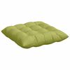 vidaXL Cuscini per Seduta 2 pcs Verde chiaro 40 x 40 x 6 cm Tessuto