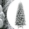 vidaXL Alberi di Natale Bianco caldo PVC, plastica, acciaio e PE