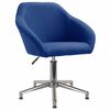 vidaXL Sedia da Ufficio Girevole Blu in Tessuto