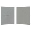 vidaXL Parete per tenda da festa 2 pz 200 x 195 cm Grigio Chiaro