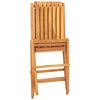 vidaXL Sedie pieghevoli, 4 pezzi, 47x47x89 cm, in legno massello di teak