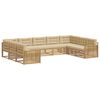 vidaXL Set di divani da esterno 9 pz Bianco e Beige