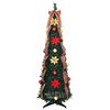 vidaXL Albero di Natale artificiale con 100 LED Verde 155 cm PVC
