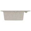 vidaXL Lavello da cucina Beige 79 x 50 x 31 cm Granito