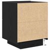 vidaXL Armadio da Notte con cassetto 2 pcs Rovere Nero 45 x 40 x 55 cm