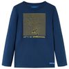 vidaXL Maglietta da Bambino a Maniche Lunghe Blu Marino 92
