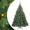 vidaXL Albero di Natale artificiale con 300 LED Verde 180 cm PE e PVC