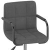 vidaXL Sedie da Pranzo Girevoli 4 pz Grigio Scuro in Velluto