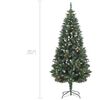 vidaXL Albero di Natale Preilluminato con Palline e Pigne 180 cm
