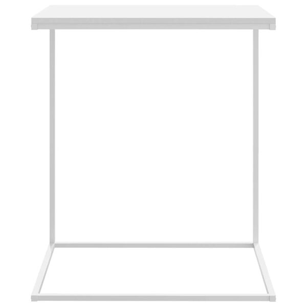 vidaXL Tavolino da Salotto Bianco 55x35x66 cm in Legno Multistrato